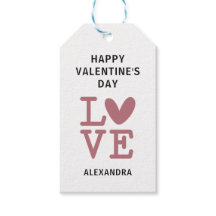 バレンタインデーバラ&ホワイトラブハートカスタムギフト