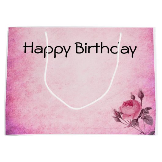 バレンタインデーバラ ラージペーパーバッグ (正面)