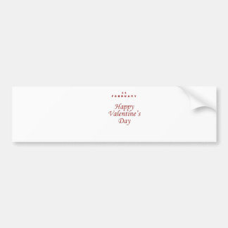 バレンタインデーバンパーステッカー バンパーステッカー