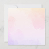 バレンタインデーパステルレッドローズパーティーSQ 招待状 (裏面)