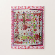 バレンタインデーパズルコラージュ