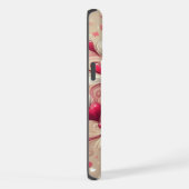 バレンタインデーパターン（の模様が）あるハート iPhoneケース (右側面)