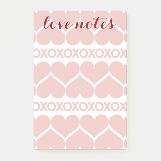 バレンタインデーパターン ポストイット (正面)
