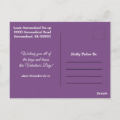 バレンタインデーパンダからあなたのホームスクールco op ポストカード (裏面)