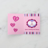 バレンタインデーパンダベアグリーティングカード シーズンカード (内部)