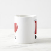 バレンタインデーパーソナライズされたが大好き コーヒーマグカップ (中央)