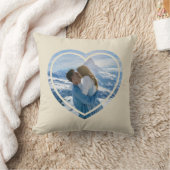 バレンタインデーパーソナライズされたの写真と名前 クッション (ブランケット)