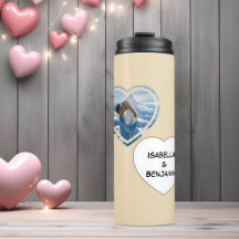 バレンタインデーパーソナライズされたの写真と名前