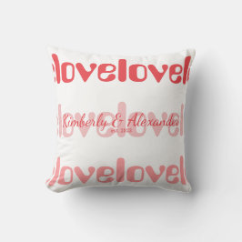 バレンタインデーパーソナライズされたカップル クッション