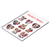 バレンタインデーパーソナライズされたグ ノートブック (左側)