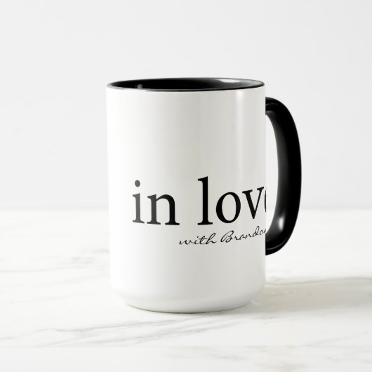 バレンタインデーパーソナライズされたンプレゼント マグカップ (正面右)