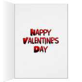 バレンタインデーパーソナライズされた写真と文字 (内側 (右))