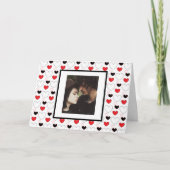 バレンタインデーパーソナライズされた写真 カード (正面)