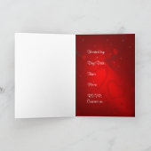 バレンタインデーパーティの招待状 – グリーティングカード 招待状 (内部)