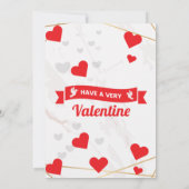 バレンタインデーパーティの招待状 招待状 (裏面)