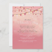 バレンタインデーパーティの招待状 招待状 (正面)