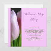 バレンタインデーパーティの招待状 招待状 (正面/裏面)