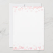 バレンタインデーパーティの招待状 招待状 (裏面)