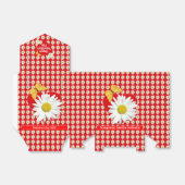 バレンタインデーパーティホワイトデイジーハートカスタム フェイバーボックス (折り畳みなし)