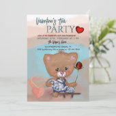 バレンタインデーパーティーとテディ 招待状 (スタンド正面)