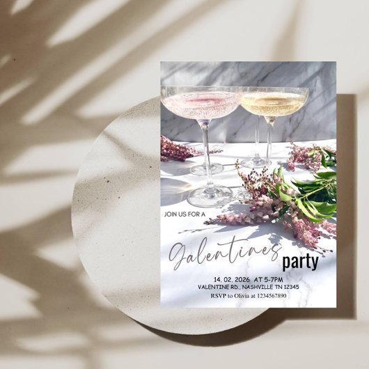 バレンタインデーパーティーイベント 招待状