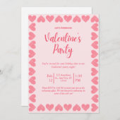 バレンタインデーパーティーカード シーズンカード (正面/裏面)