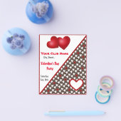 バレンタインデーパーティーチラシ チラシ (シングル)