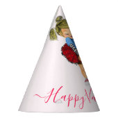 バレンタインデーパーティーハットとロマンチックなカップル パーティーハット (左)