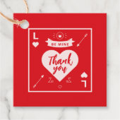 バレンタインデーパーティーハートとラブレッド フェイバータグ (正面)