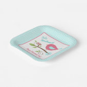 バレンタインデーパーティーバードハローツイートアート ペーパープレート (傾斜あり)