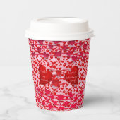 バレンタインデーパーティーラブ 紙コップ (正面)