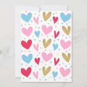 バレンタインデーパーティー恋人の公開 招待状 (裏面)