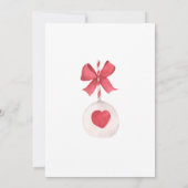 バレンタインデーパーティー赤とピンク 招待状 (裏面)