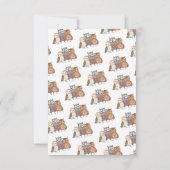 バレンタインデーパーティー オウルをテーマに 招待状 (裏面)