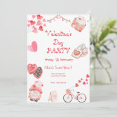 バレンタインデーパーティー 招待状 (スタンド正面)