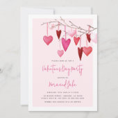 バレンタインデーパーティー 招待状 (正面)