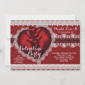 バレンタインデーパーティー 招待状 (正面)