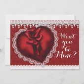 バレンタインデーパーティー 招待状 (裏面)