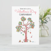 バレンタインデーパーティー 招待状 (スタンド正面)