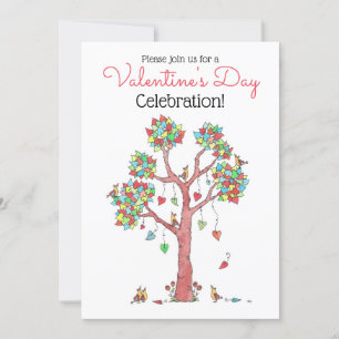 バレンタインデーパーティー 招待状