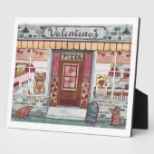 バレンタインデーピザショップウォーターカラー フォトプラーク (側面)