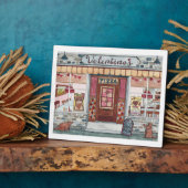 バレンタインデーピザショップウォーターカラー フォトプラーク (側面)