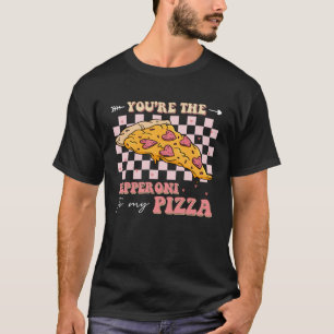 バレンタインデーピザパーティーピザカップルピザEa Tシャツ