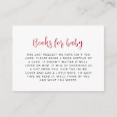 バレンタインデーピンクフローラブックベビー エンクロージャーカード (正面)