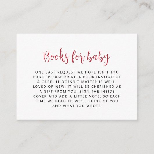 バレンタインデーピンクフローラブックベビー エンクロージャーカード (正面)