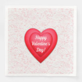 バレンタインデーファンシー赤いハート (正面)