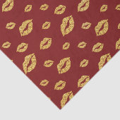 バレンタインデーフェイク金ゴールドグリッター口紅キス 薄葉紙 (詳細)