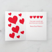 バレンタインデーフランスのカード シーズンカード (内部)