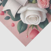 バレンタインデーフローラハートデザイン 薄葉紙 (詳細)