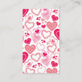 バレンタインデーブライダルシャワーどれだけのキスゲーム エンクロージャーカード (裏面)